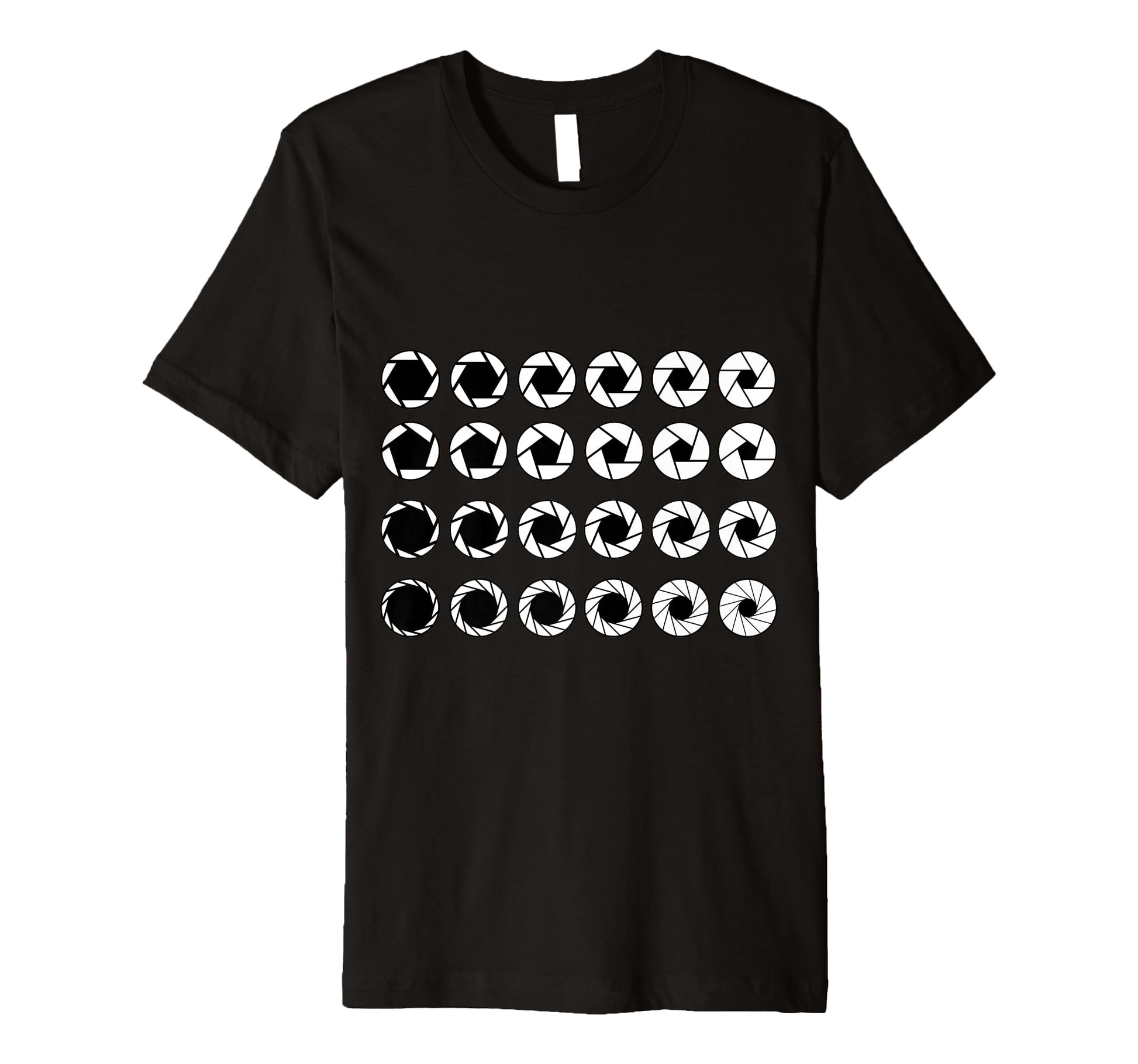Photography Aperture Camera Lens T-Shirt - Unique Graphic Men Women - T-Shirt, Sweatshirt, Hoodie