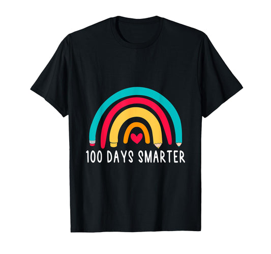 100 Days School Rainbow 100Th Day T-Shirt - Aesthetic Graphic Men Women - T-Shirt, Sweatshirt, Hoodie