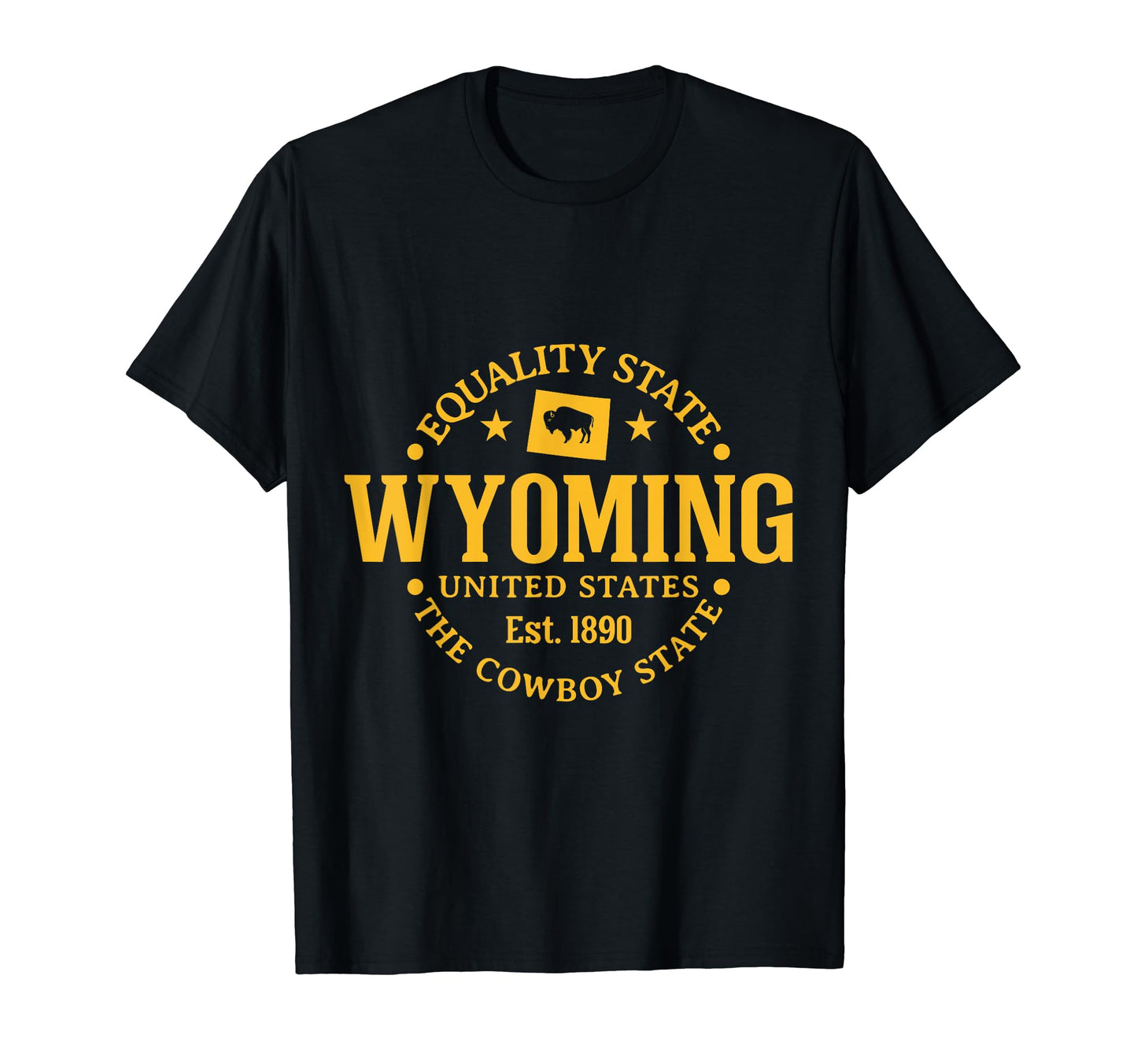 Wyoming Equality State Est 1890 T-Shirt - Minimalist Print for Adults - T-Shirt, Sweatshirt, Hoodie