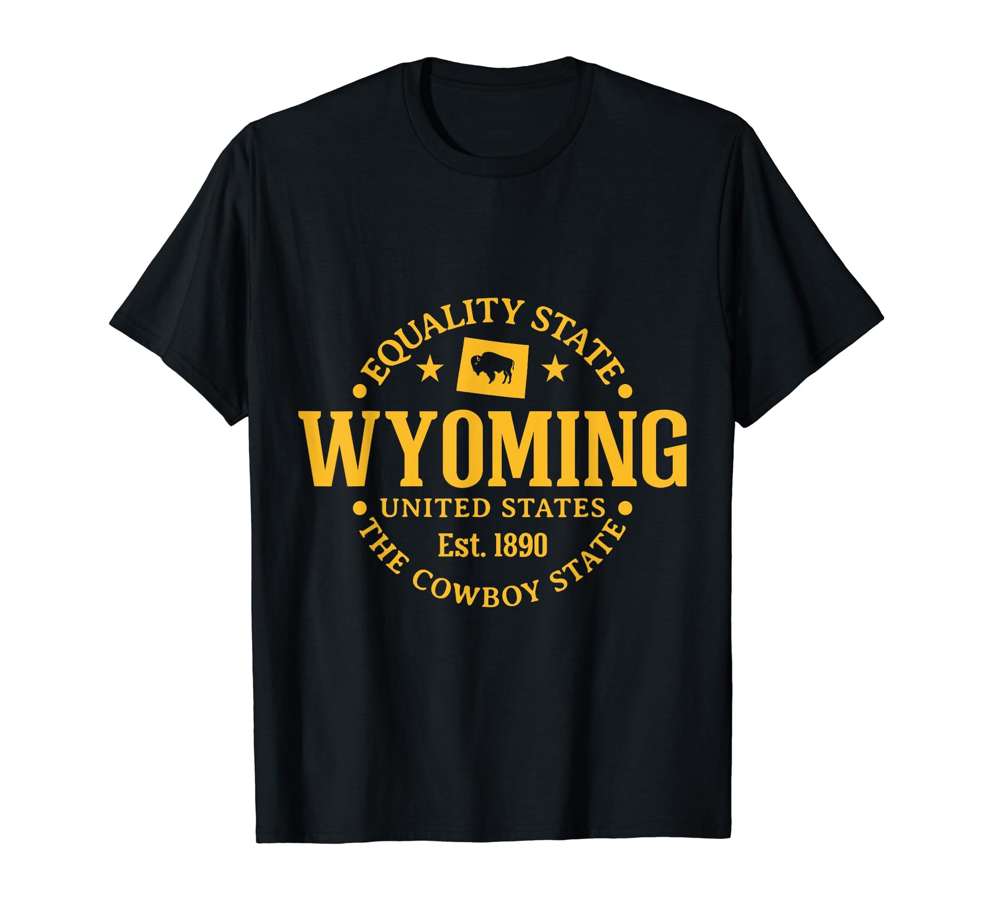 Wyoming Equality State Est 1890 T-Shirt - Minimalist Print for Adults - T-Shirt, Sweatshirt, Hoodie