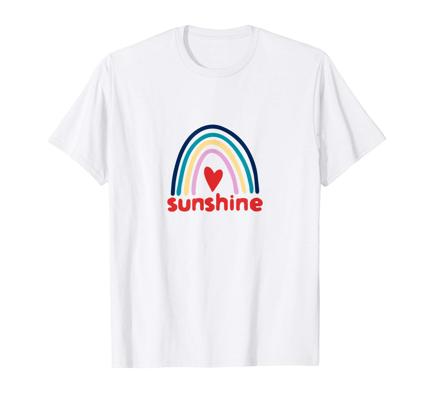 All Sunshine And Rainbows Heart Love T-Shirt - Unique Graphic for Adults - T-Shirt, Sweatshirt, Hoodie