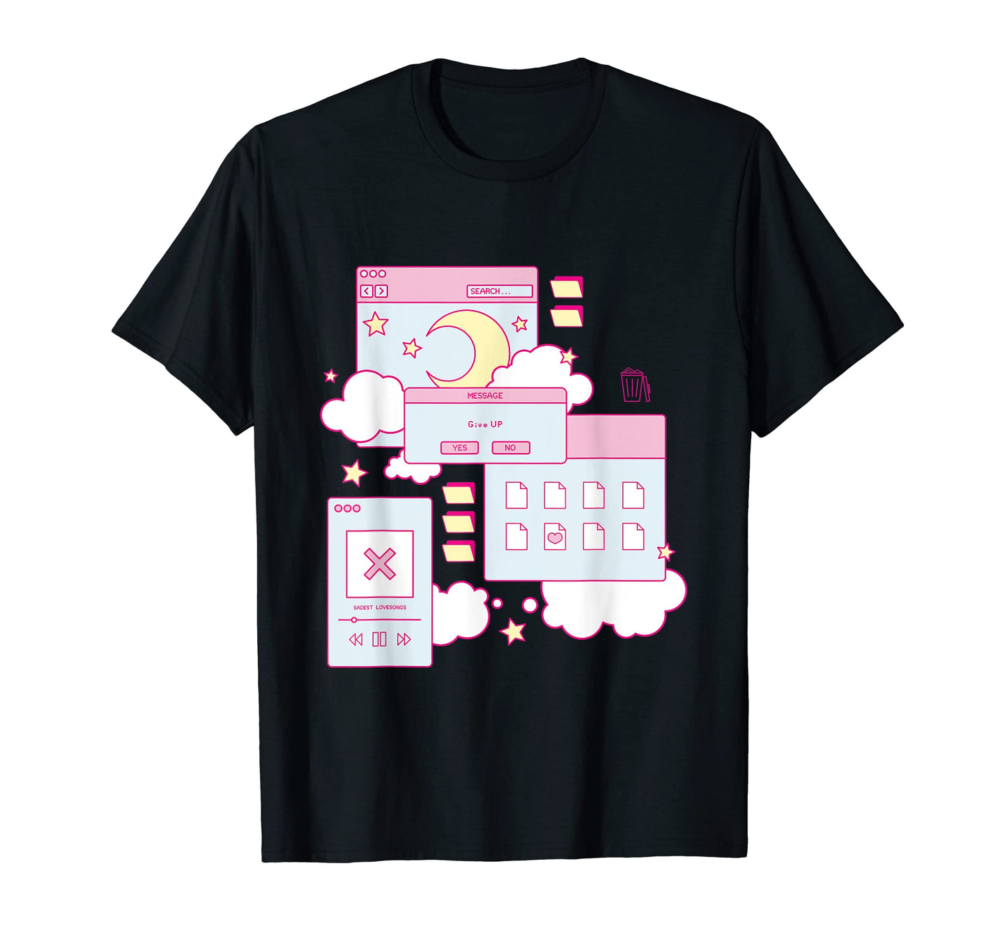 Kawaii Aesthetic Browser Vaporwave Kawaii T-Shirt - Streetwear Style Unisex - T-Shirt, Sweatshirt, Hoodie