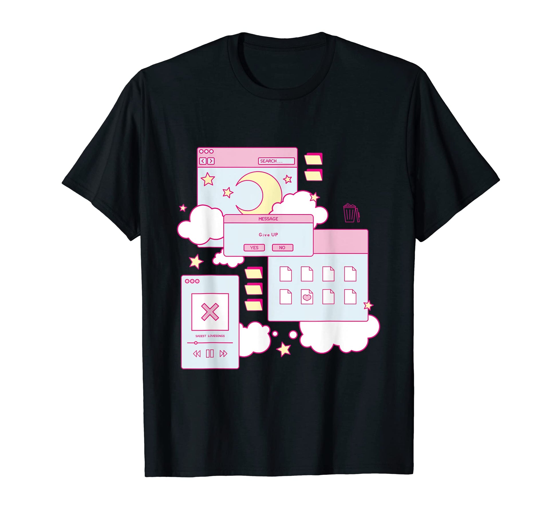 Kawaii Aesthetic Browser Vaporwave Kawaii T-Shirt - Streetwear Style Unisex - T-Shirt, Sweatshirt, Hoodie