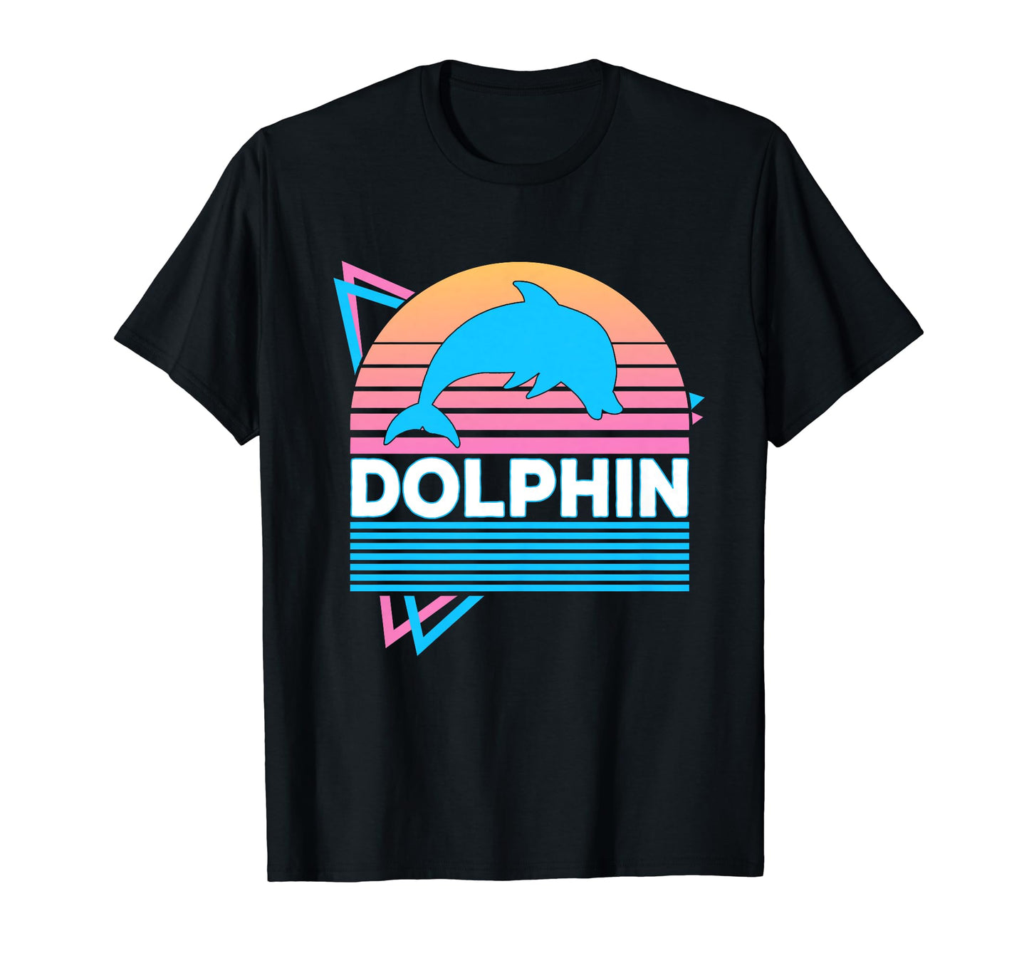 Dolphin Vaporwave Aesthetic T-Shirt - Trendy Graphic for Adults - T-Shirt, Sweatshirt, Hoodie