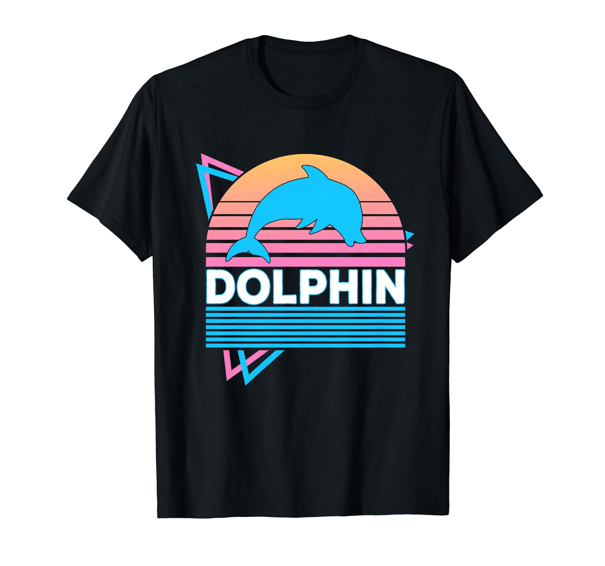 Dolphin Vaporwave Aesthetic T-Shirt - Trendy Graphic for Adults - T-Shirt, Sweatshirt, Hoodie