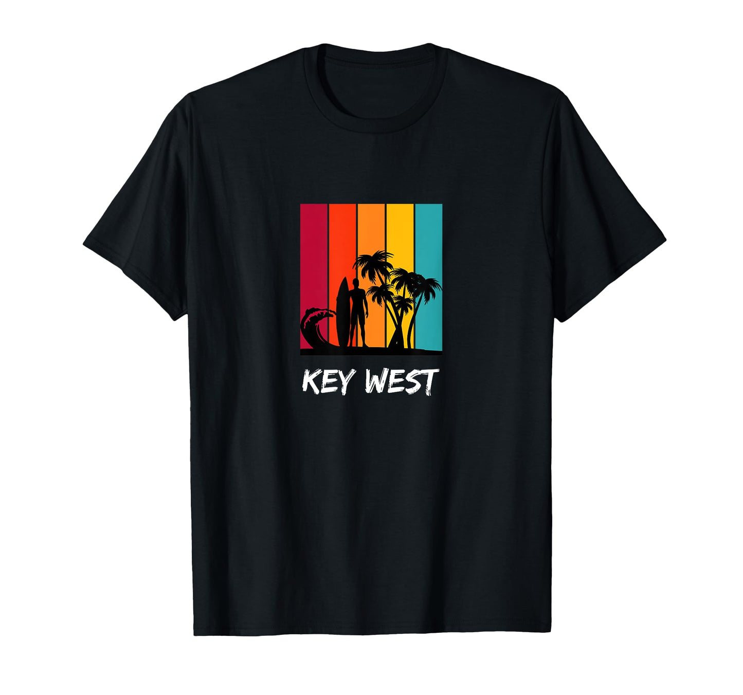 Key West Holiday Vacation Souvenir Surfing T-Shirt - Trendy Graphic Unisex - T-Shirt, Sweatshirt, Hoodie