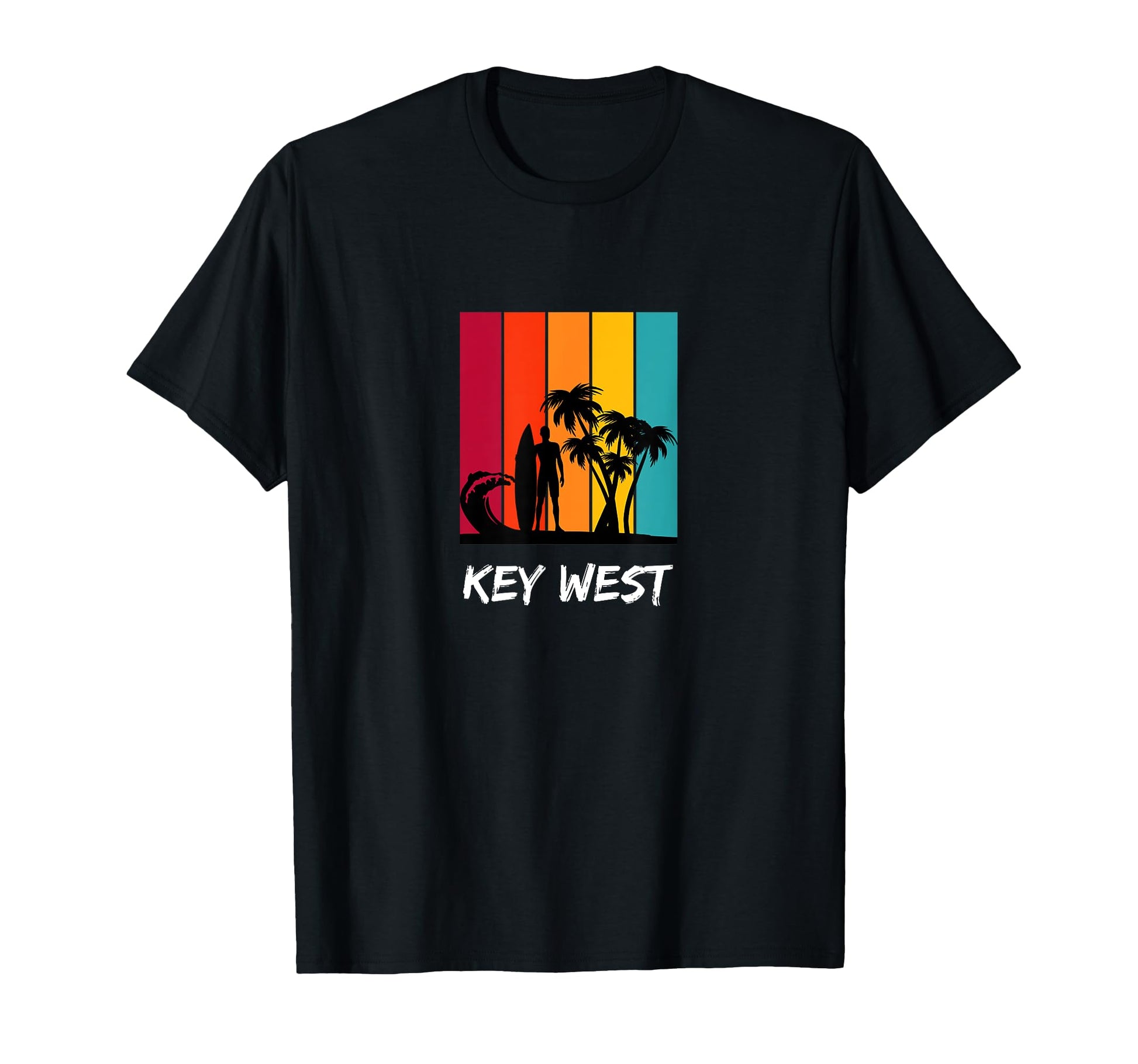 Key West Holiday Vacation Souvenir Surfing T-Shirt - Trendy Graphic Unisex - T-Shirt, Sweatshirt, Hoodie
