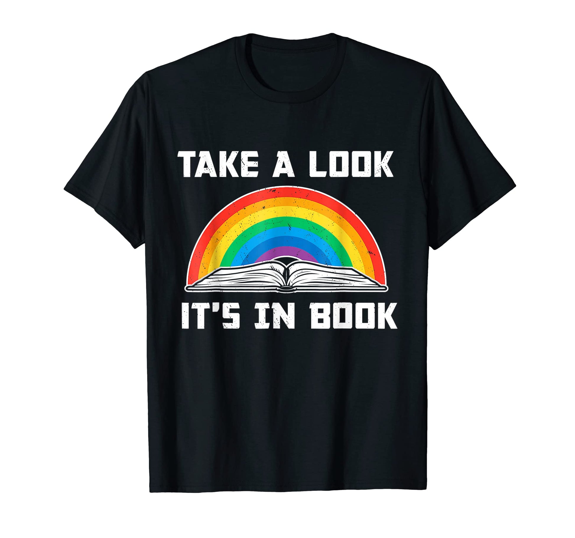 Take Its Book Reading Rainbow T-Shirt - Unique Graphic for Adults - T-Shirt, Sweatshirt, Hoodie