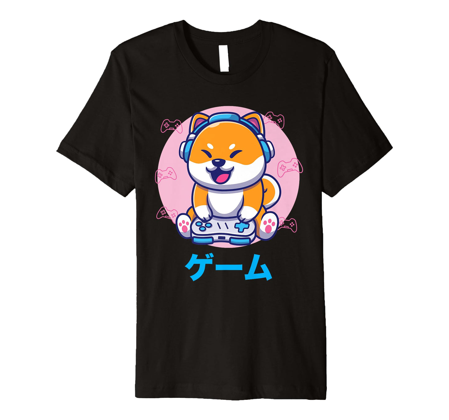 Shiba Inu Video Gaming Vaporwave T-Shirt - Unique Graphic Men Women - T-Shirt, Sweatshirt, Hoodie