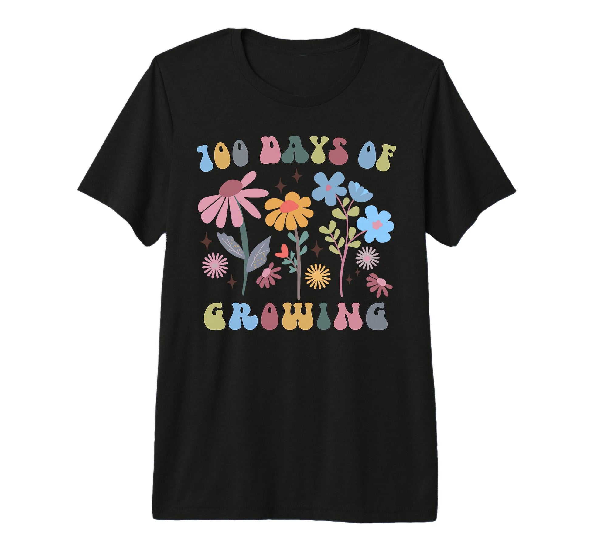 100 Days Growing Boho Flower T-Shirt - Casual Everyday Wear Men Women - T-Shirt, Sweatshirt, Hoodie