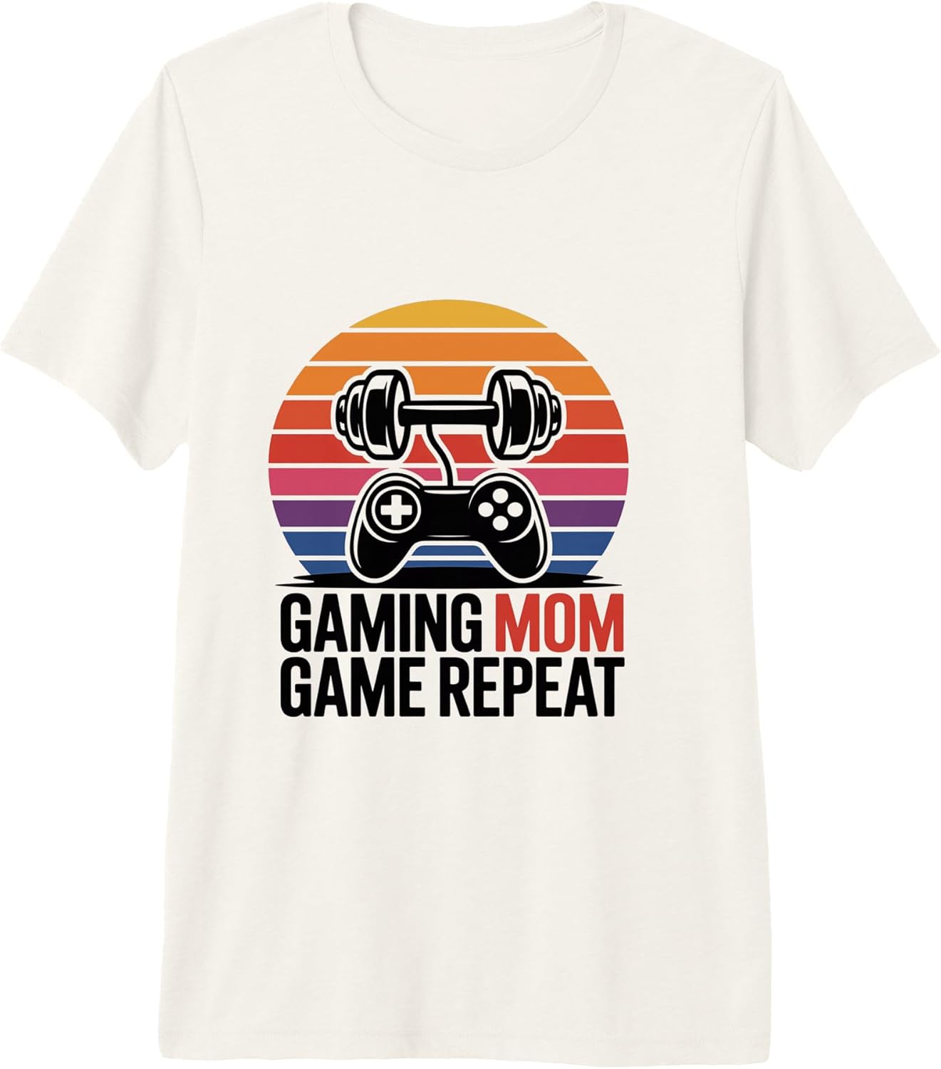 Retro Fitness Gaming Mom Workout Gamer - Adult & Kids T-Shirts, Sweatshirts & Hoodies apparel design preview 1