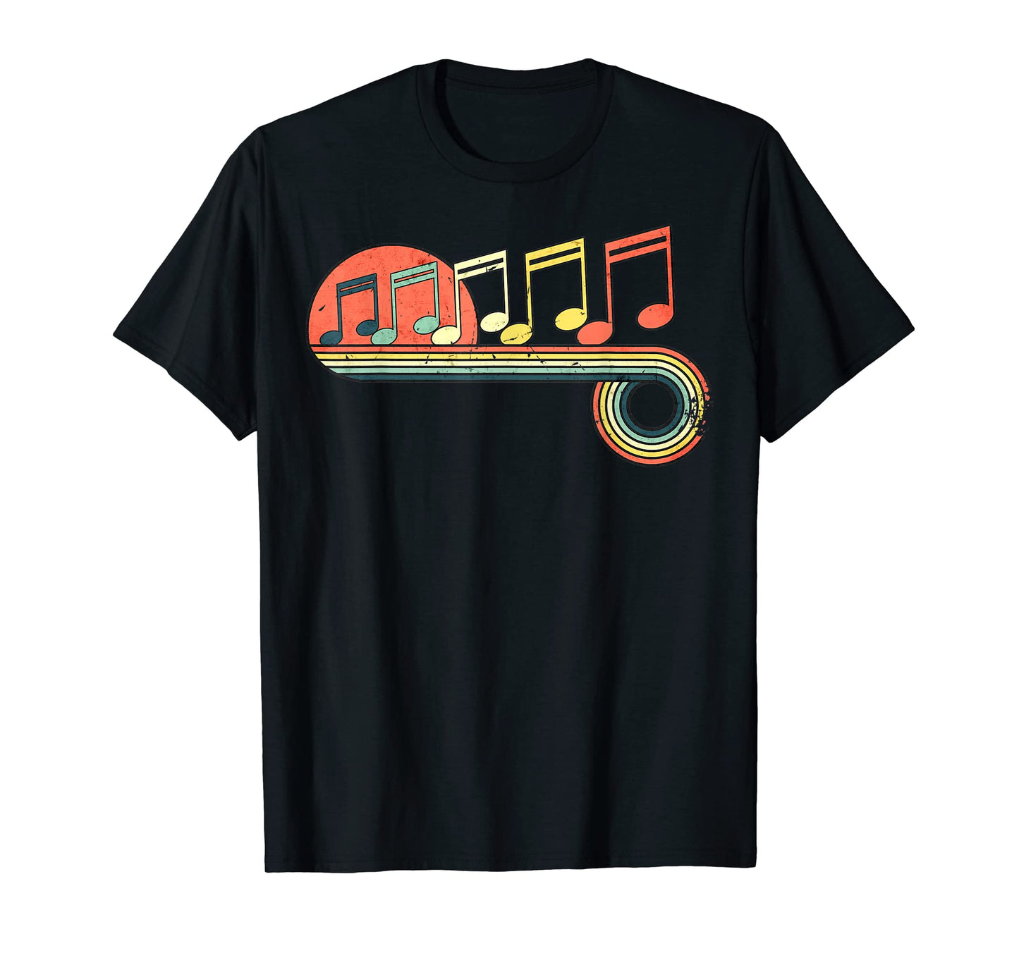 Note Sunset Rainbow T-Shirt - Graphic Print for Adults - T-Shirt, Sweatshirt, Hoodie