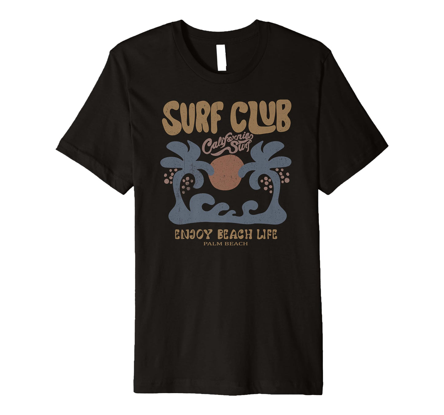 California Surf Club Beach Aesthetic T-Shirt - Unique Graphic Men Women - T-Shirt, Sweatshirt, Hoodie