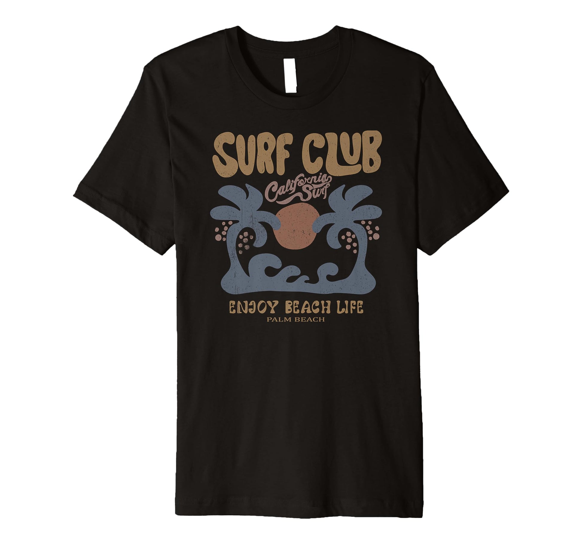 California Surf Club Beach Aesthetic T-Shirt - Unique Graphic Men Women - T-Shirt, Sweatshirt, Hoodie