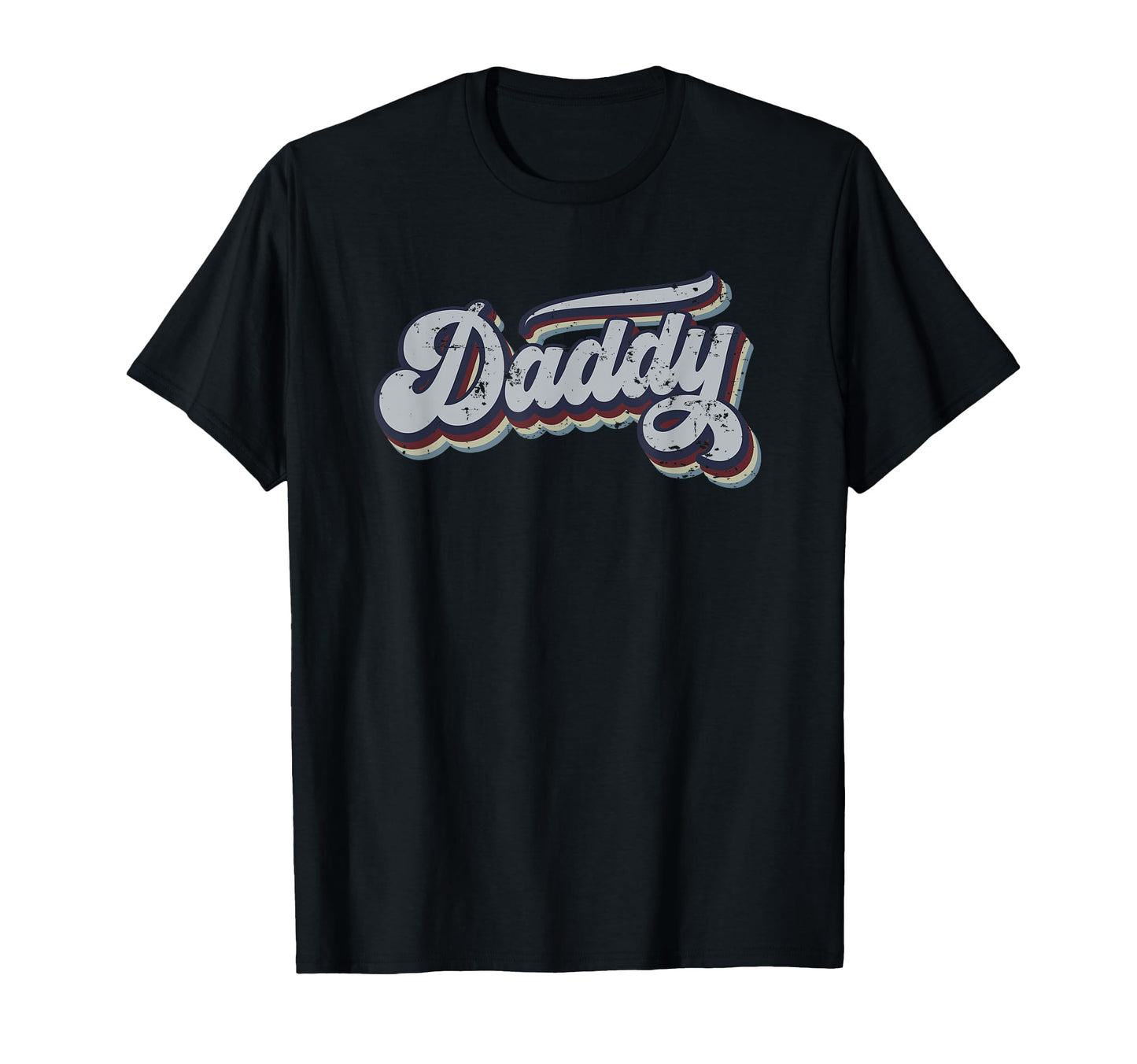 Daddy Distressed Rainbow Gift T-Shirt - Unique Graphic Men Women - T-Shirt, Sweatshirt, Hoodie