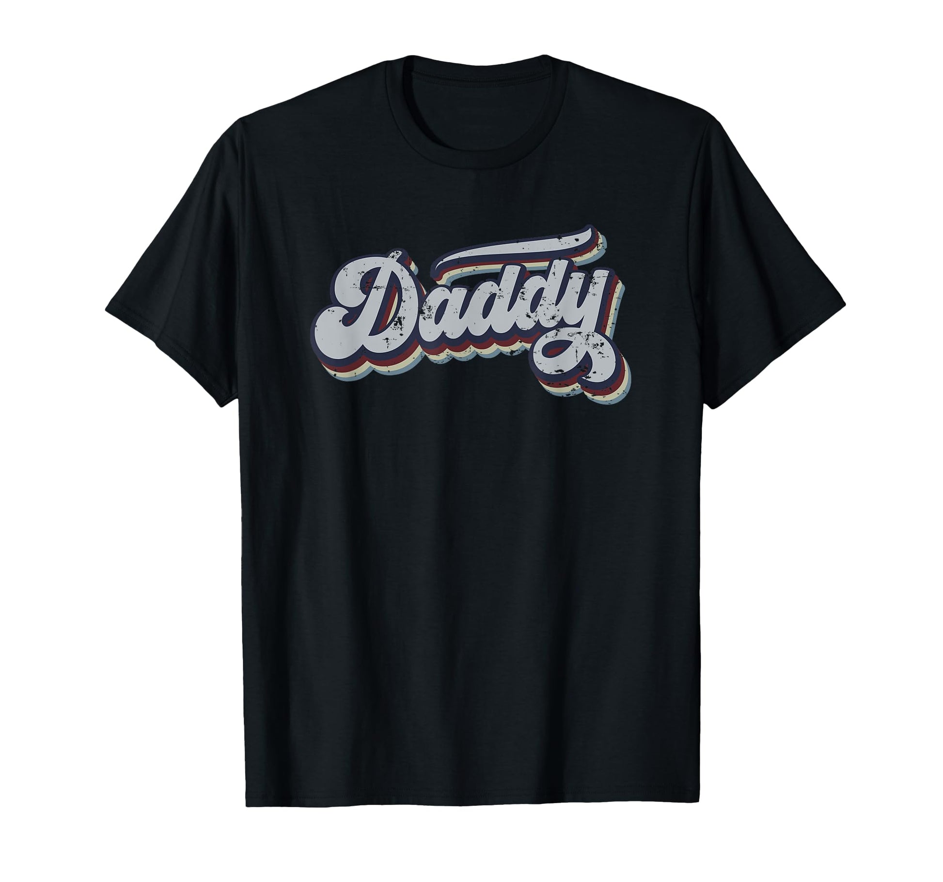 Daddy Distressed Rainbow Gift T-Shirt - Unique Graphic Men Women - T-Shirt, Sweatshirt, Hoodie