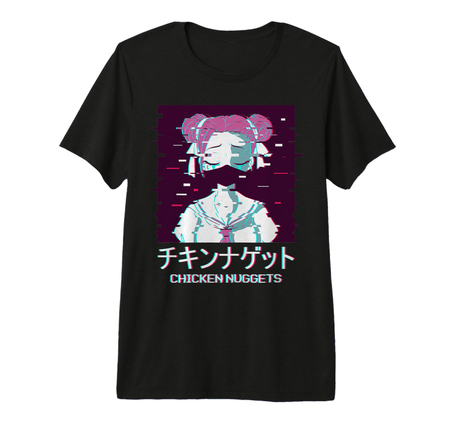 Geisha Anime Japan Vaporwave T-Shirt - Casual Everyday Wear for Adults - T-Shirt, Sweatshirt, Hoodie
