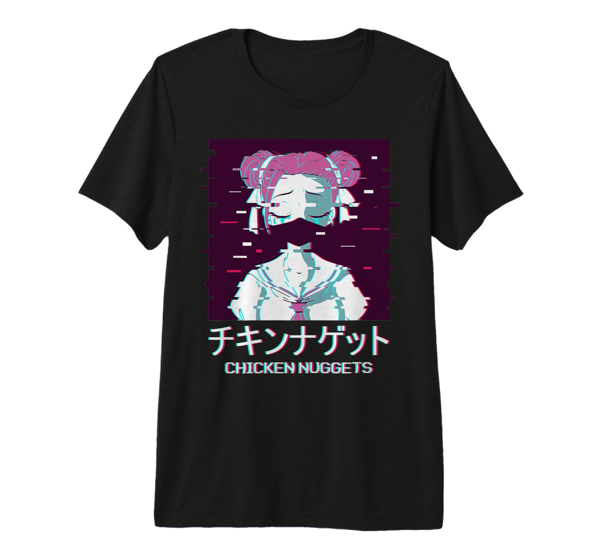 Geisha Anime Japan Vaporwave T-Shirt - Casual Everyday Wear for Adults - T-Shirt, Sweatshirt, Hoodie