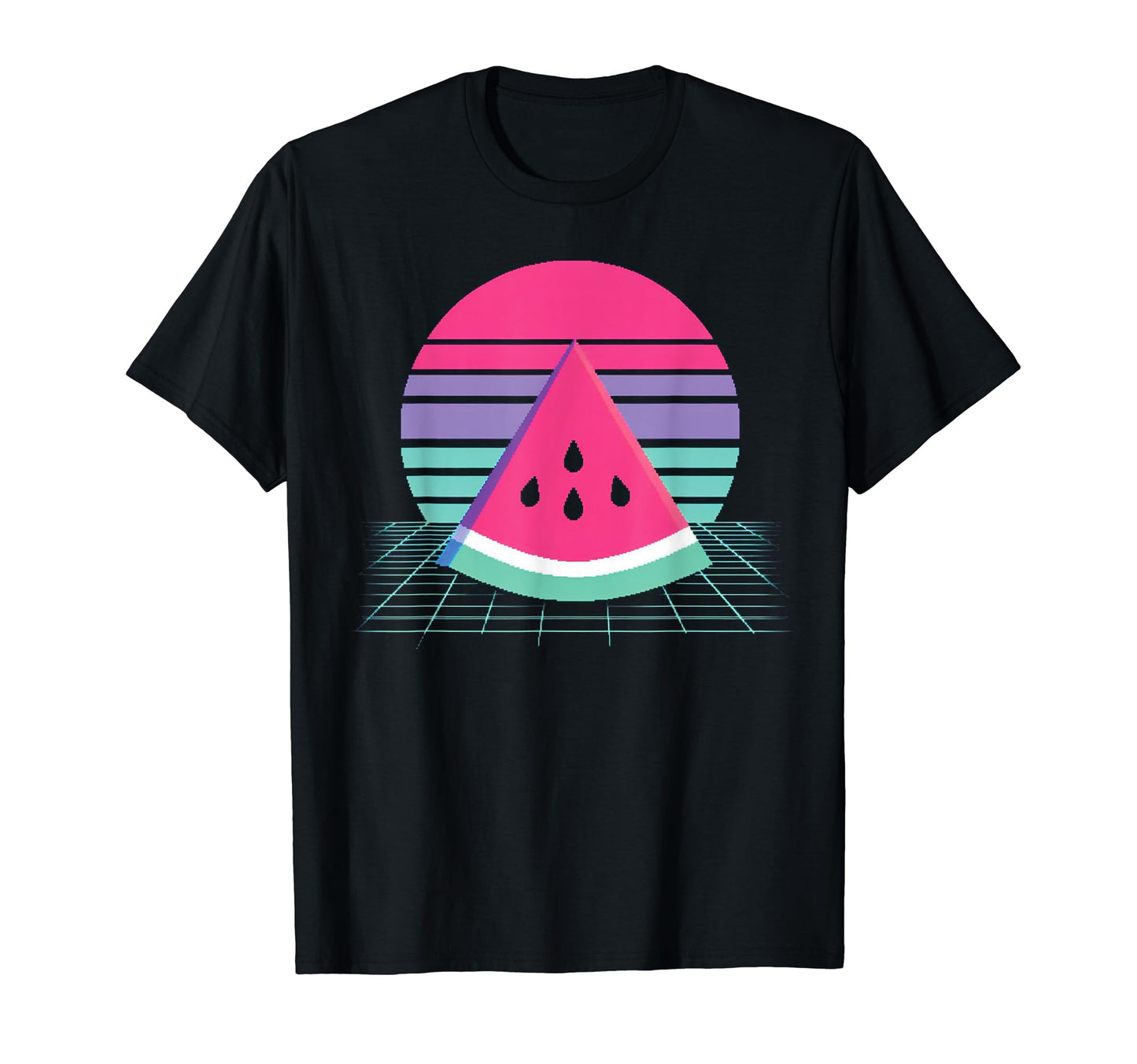 Watermelon Kawaii Vaporwave T-Shirt - Minimalist Print for Adults - T-Shirt, Sweatshirt, Hoodie