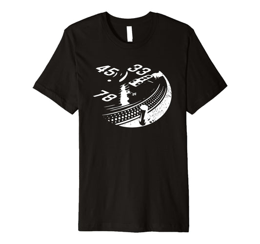 33 45 78 Lp Vinyl Record Player Vinyl T-Shirt - Minimalist Print Unisex - T-Shirt, Sweatshirt, Hoodie