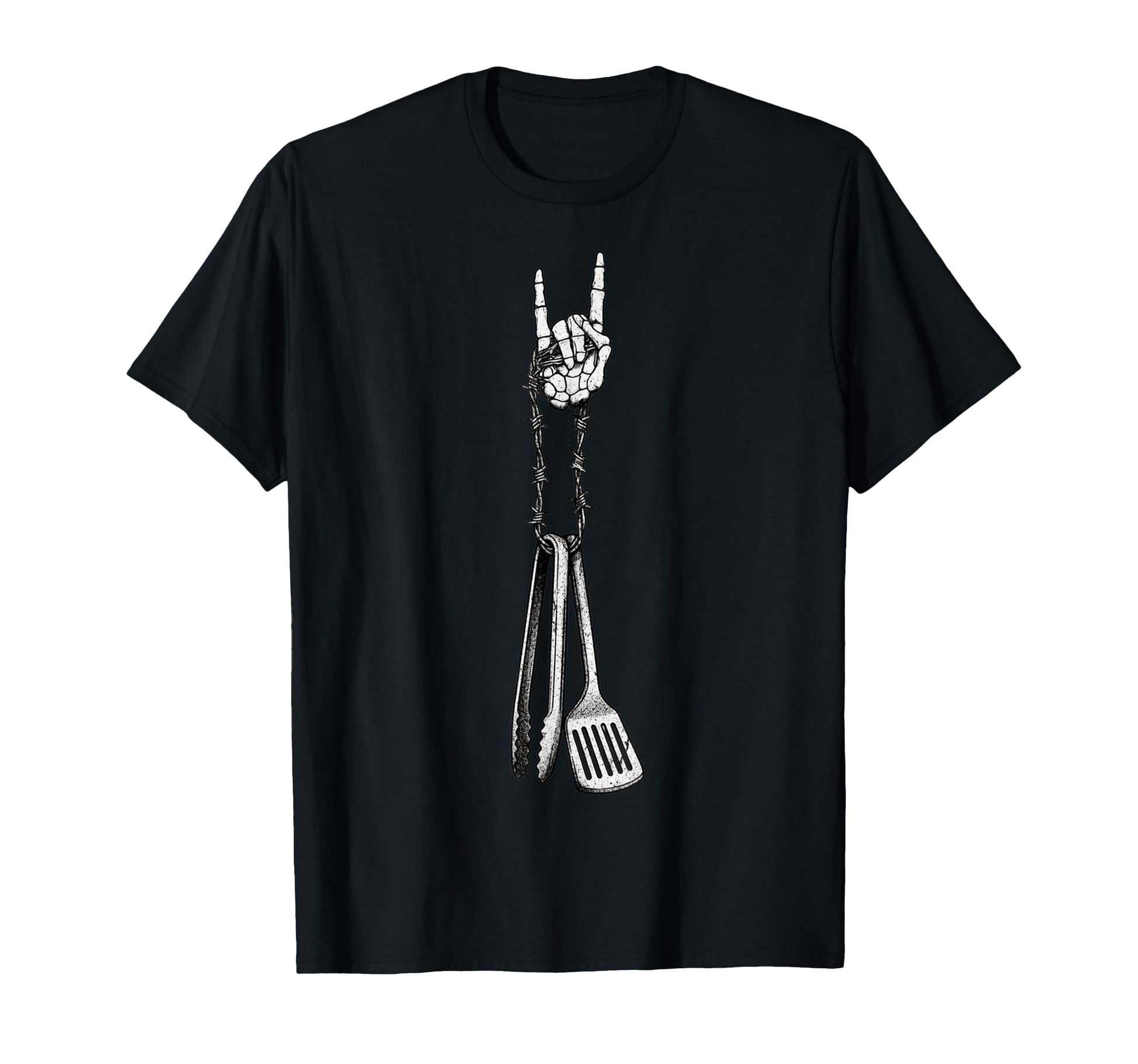 Grill Master Grilling Bbq 90S Alt Metal T-Shirt - Custom Art Print Unisex - T-Shirt, Sweatshirt, Hoodie