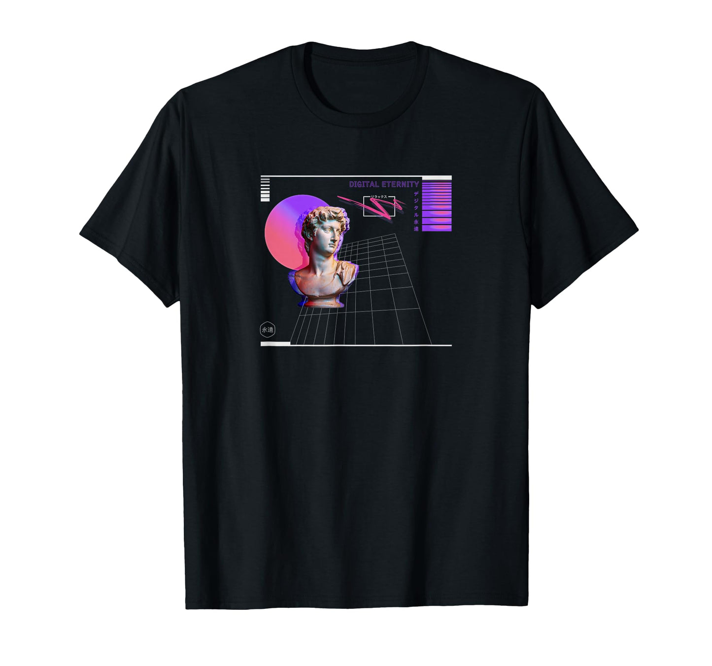 Vaporwave Aesthetic Digital Eternity T-Shirt - Trendy Graphic Men Women - T-Shirt, Sweatshirt, Hoodie