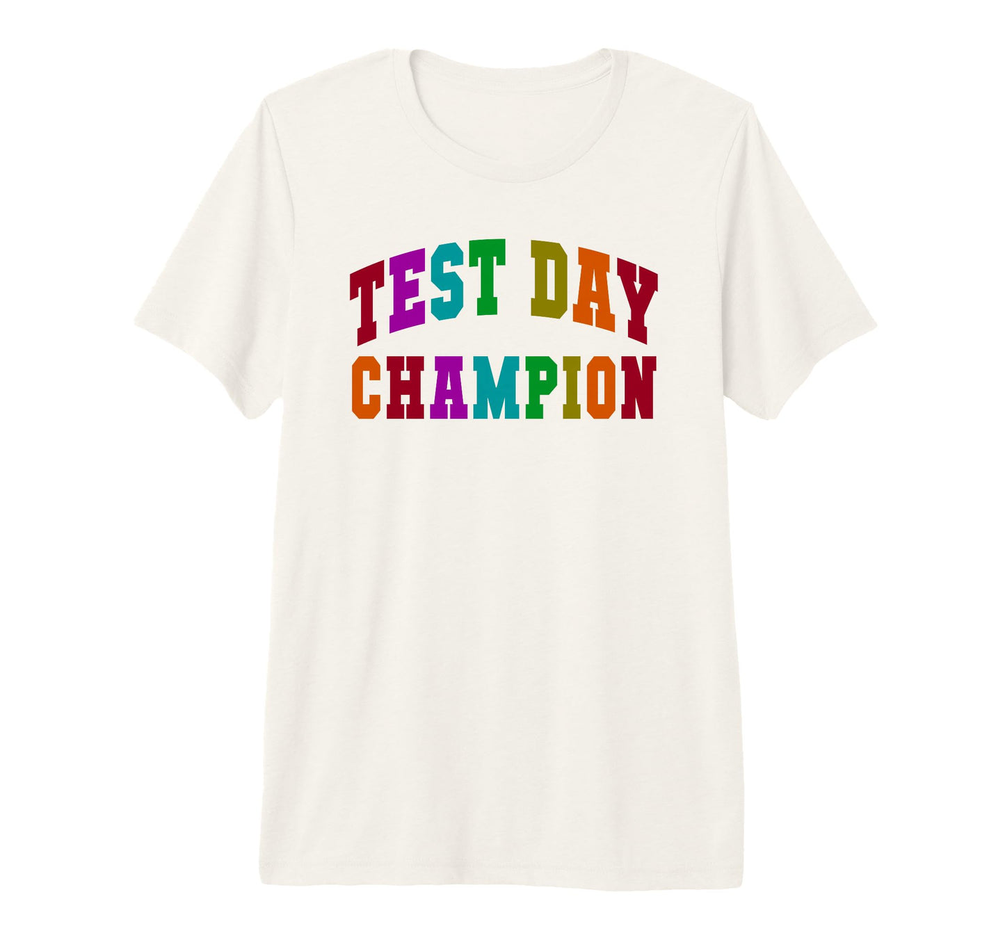 Kawaii Test Day Champion Testing Teacher T-Shirt - Minimalist Print Unisex - T-Shirt, Sweatshirt, Hoodie