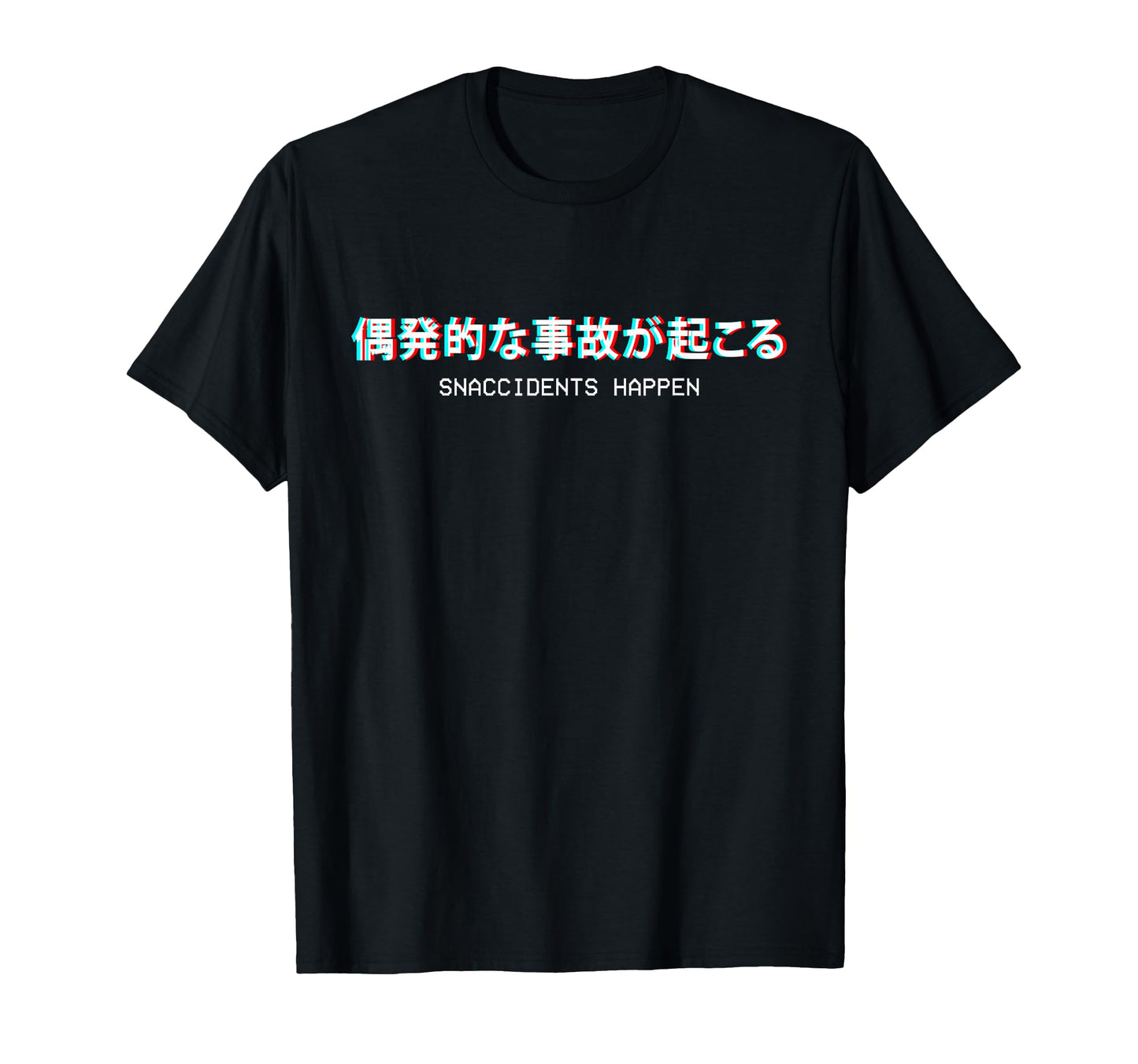 Snaccidents Happen Japanese Vaporwave T-Shirt - Trendy Graphic Unisex - T-Shirt, Sweatshirt, Hoodie