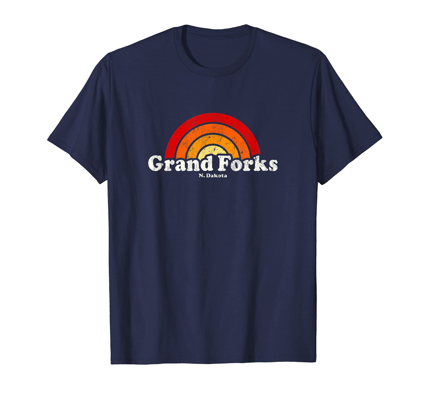 Grand Forks North Dakota Nd 70S T-Shirt - Aesthetic Graphic for Adults - T-Shirt, Sweatshirt, Hoodie