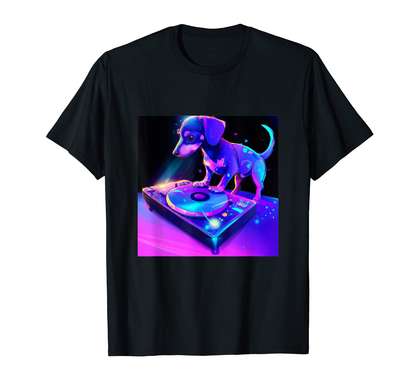 Dachshund Dj Vaporwave Dog Aesthetic T-Shirt - Streetwear Style Men Women - T-Shirt, Sweatshirt, Hoodie