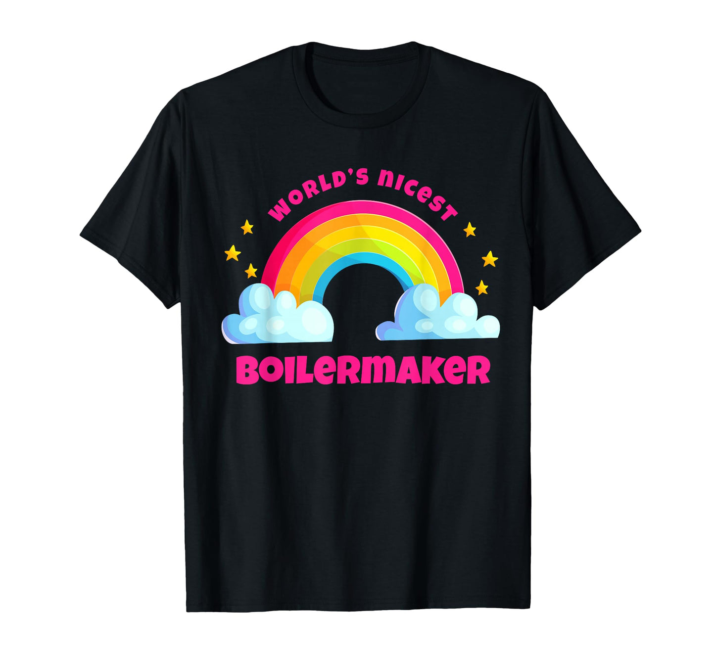 Worlds Nicest Boilermaker Rainbow T-Shirt - Custom Art Print Unisex - T-Shirt, Sweatshirt, Hoodie