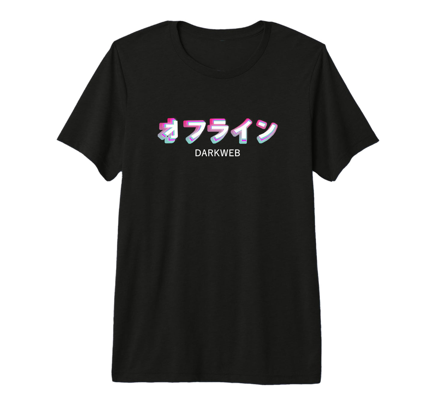 Darkweb Japanese Aesthetic Synthwave T-Shirt - Custom Art Print for Adults - T-Shirt, Sweatshirt, Hoodie