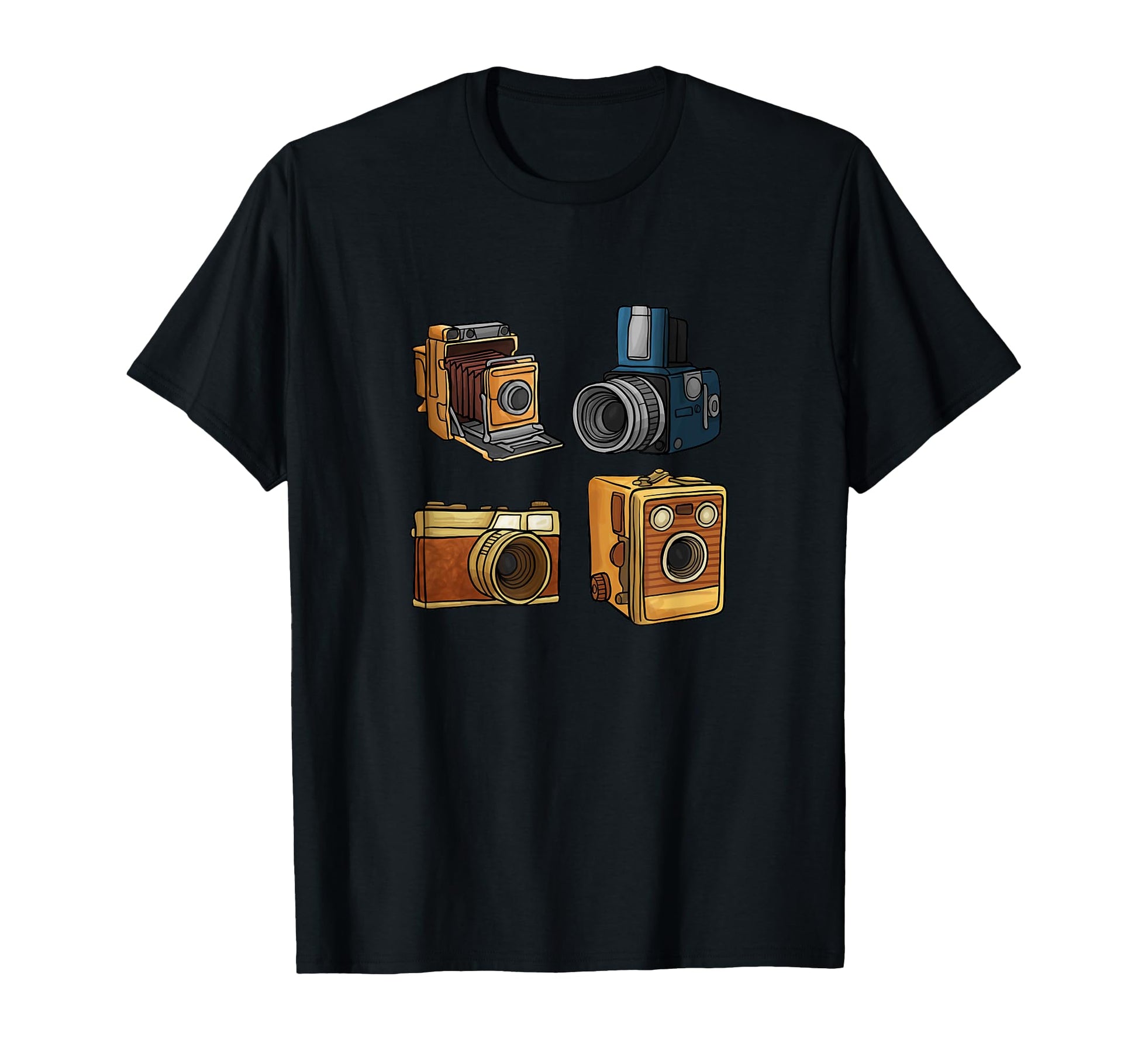 Photography Lovers Camera Set T-Shirt - Custom Art Print for Adults - T-Shirt, Sweatshirt, Hoodie