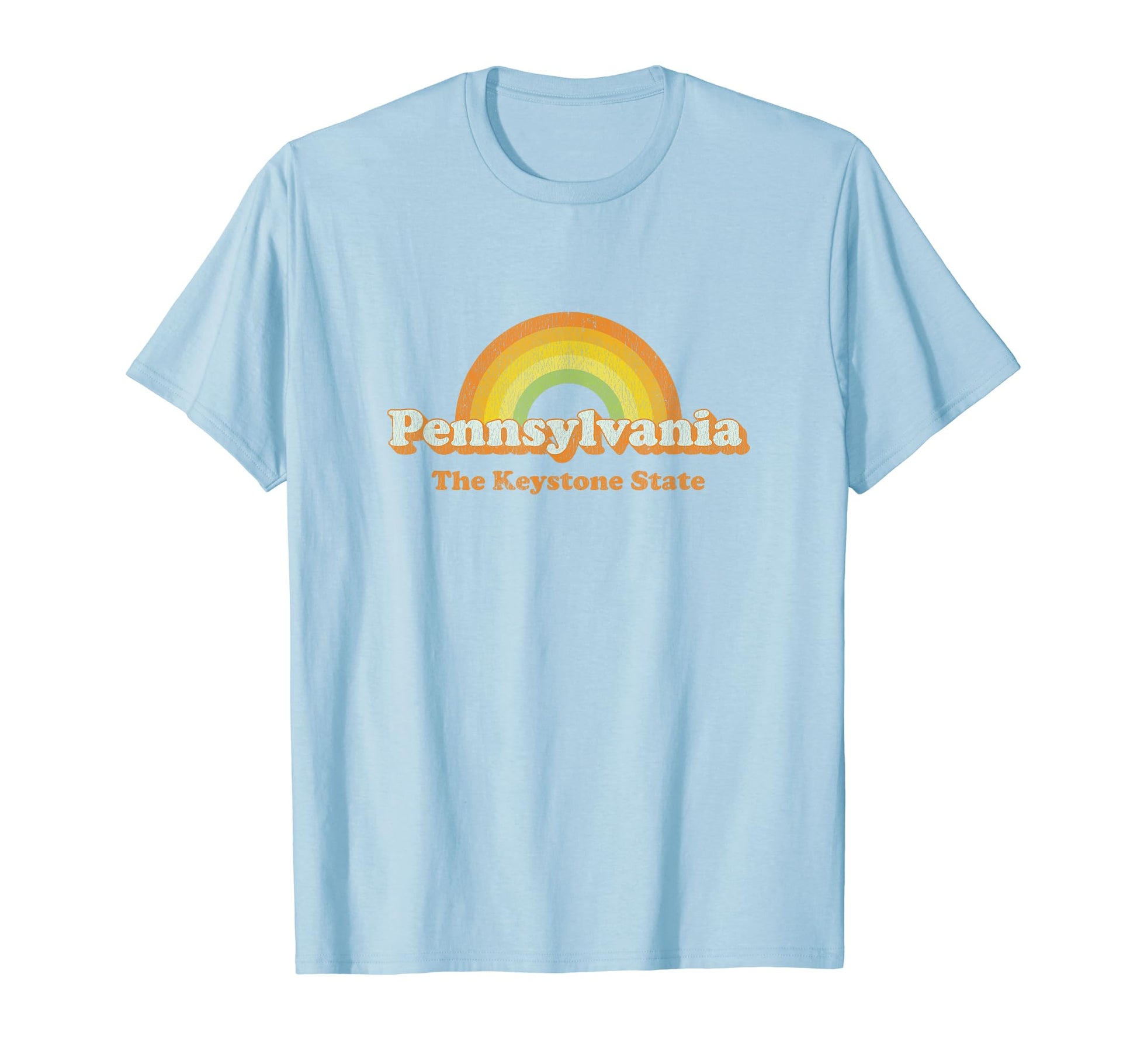 Pennsylvania Pa 70S Rainbow T-Shirt - Casual Everyday Wear for Adults - T-Shirt, Sweatshirt, Hoodie