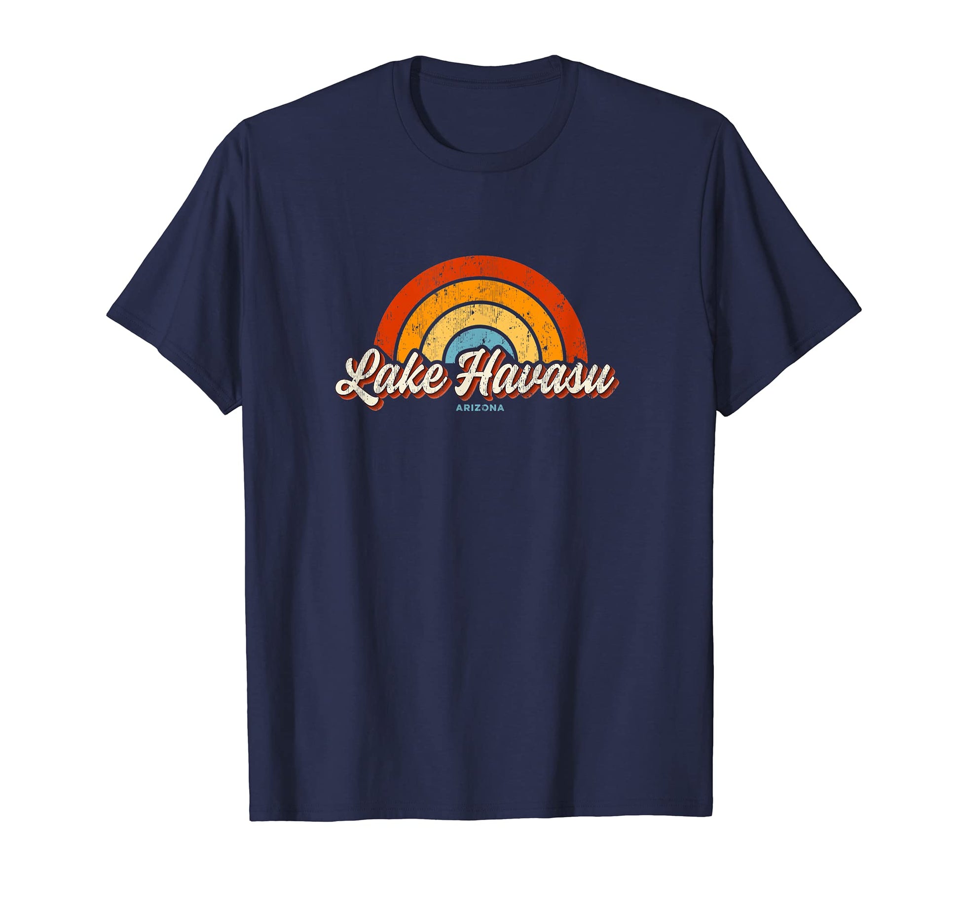 Lake Havasu Arizona Az Rainbow 70S T-Shirt - Trendy Graphic for Adults - T-Shirt, Sweatshirt, Hoodie
