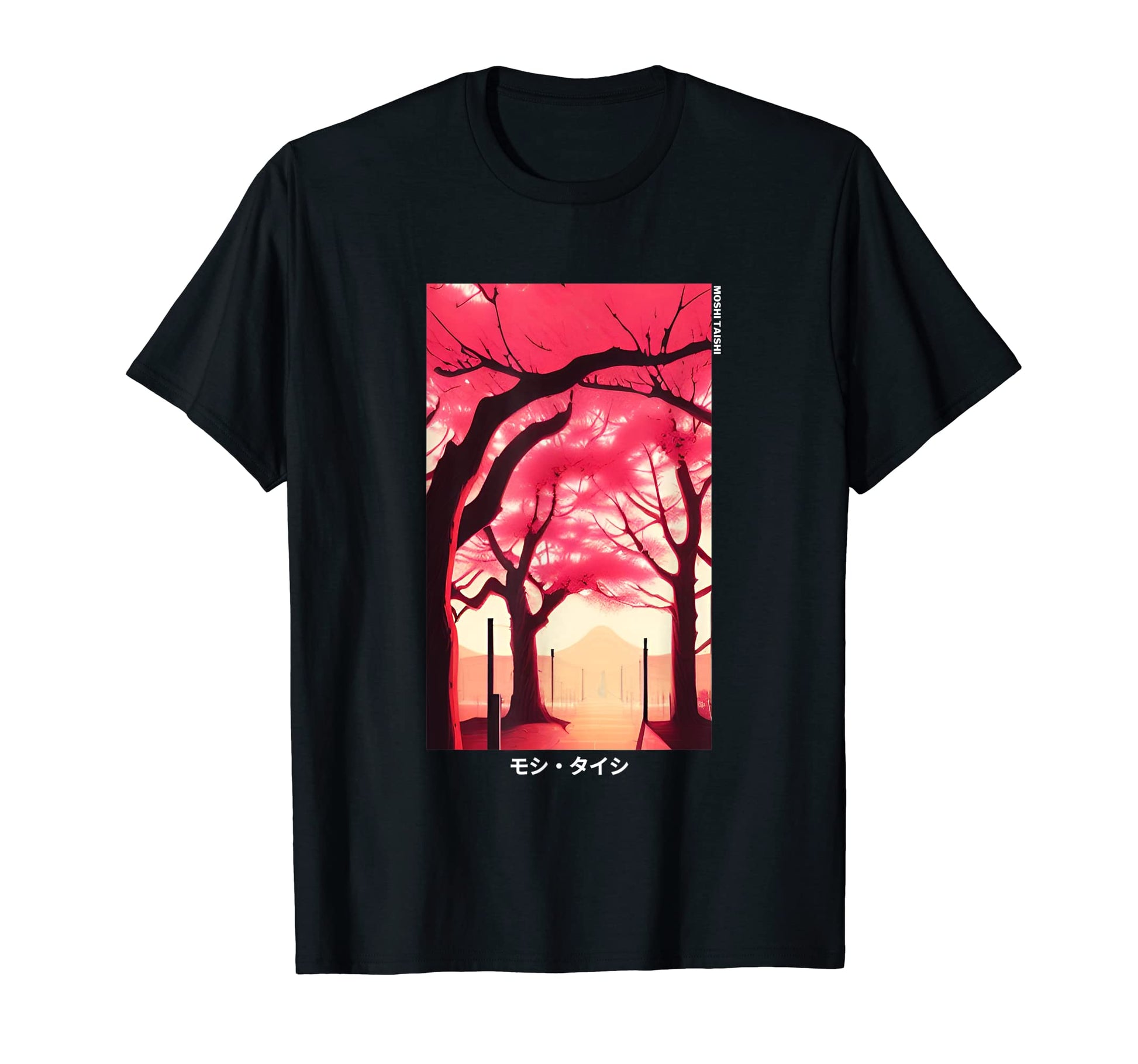 Japanese Art Cherry Blossom Streetwear T-Shirt - Unique Graphic Men Women - T-Shirt, Sweatshirt, Hoodie