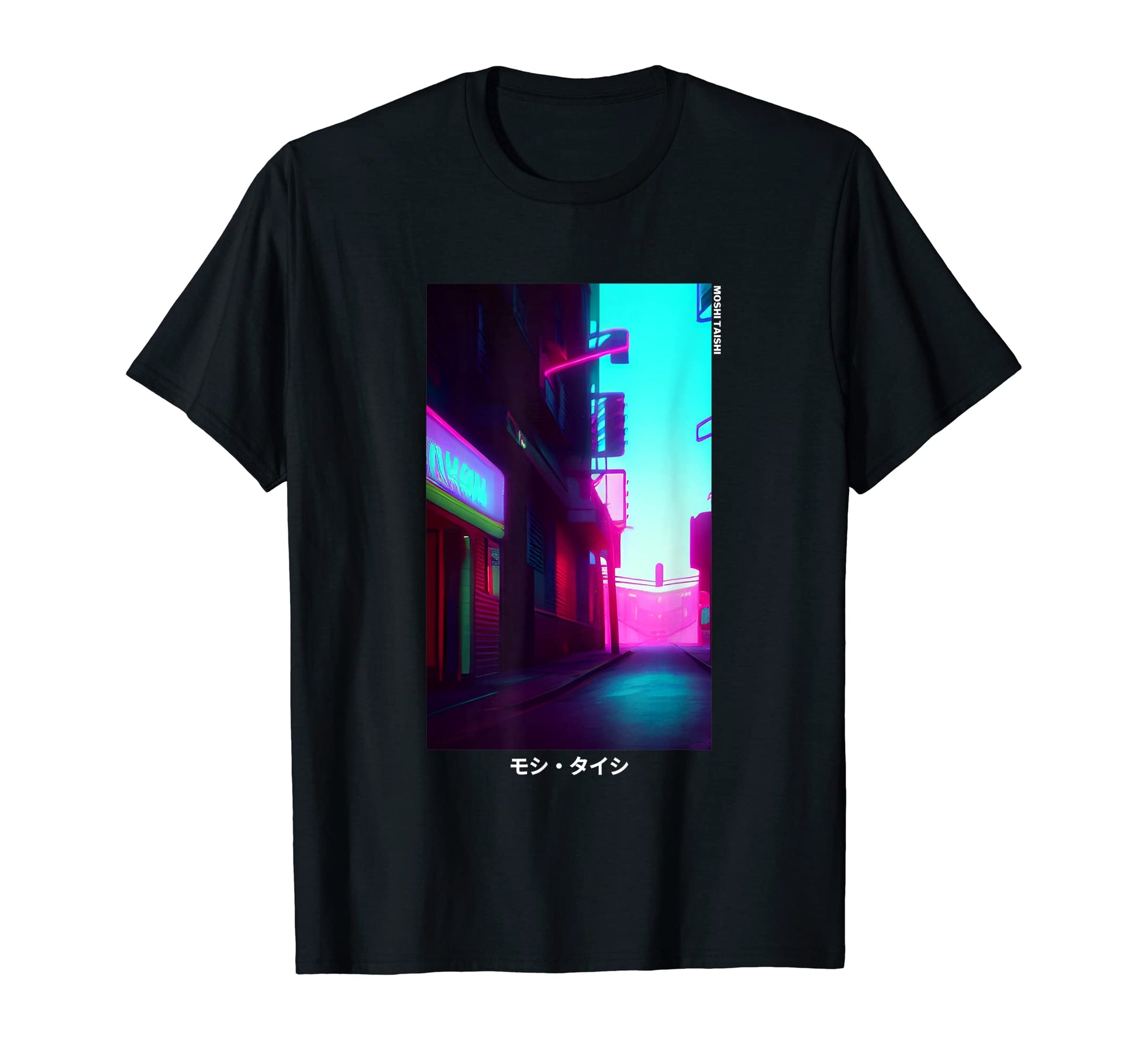 90S Synthwave Japanese Vaporwave Art T-Shirt - Custom Art Print for Adults - T-Shirt, Sweatshirt, Hoodie