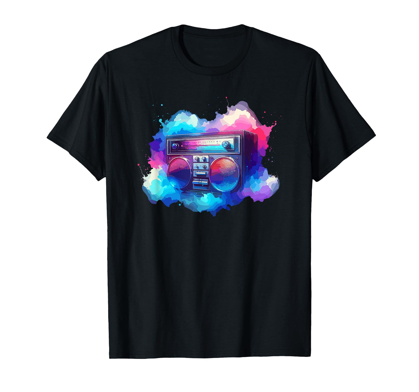 Boombox Old School 80S Music Hip Hop T-Shirt - Unique Graphic Unisex - T-Shirt, Sweatshirt, Hoodie