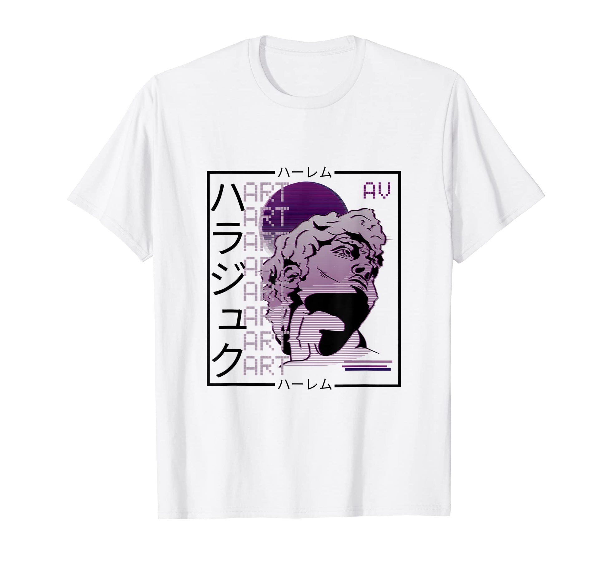 Vaporwave Statue Aesthetic Art T-Shirt - Streetwear Style for Adults - T-Shirt, Sweatshirt, Hoodie