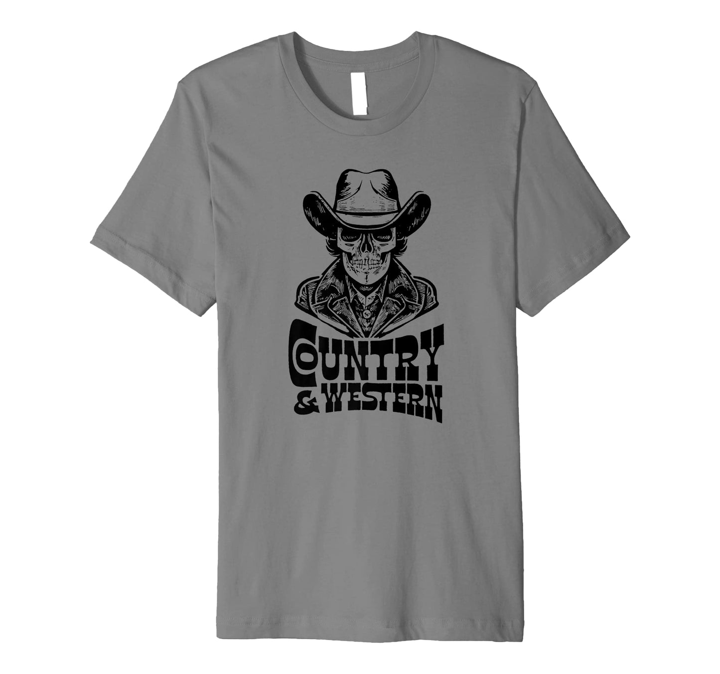 Country Music Country Western Skull T-Shirt - Aesthetic Graphic Men Women - T-Shirt, Sweatshirt, Hoodie
