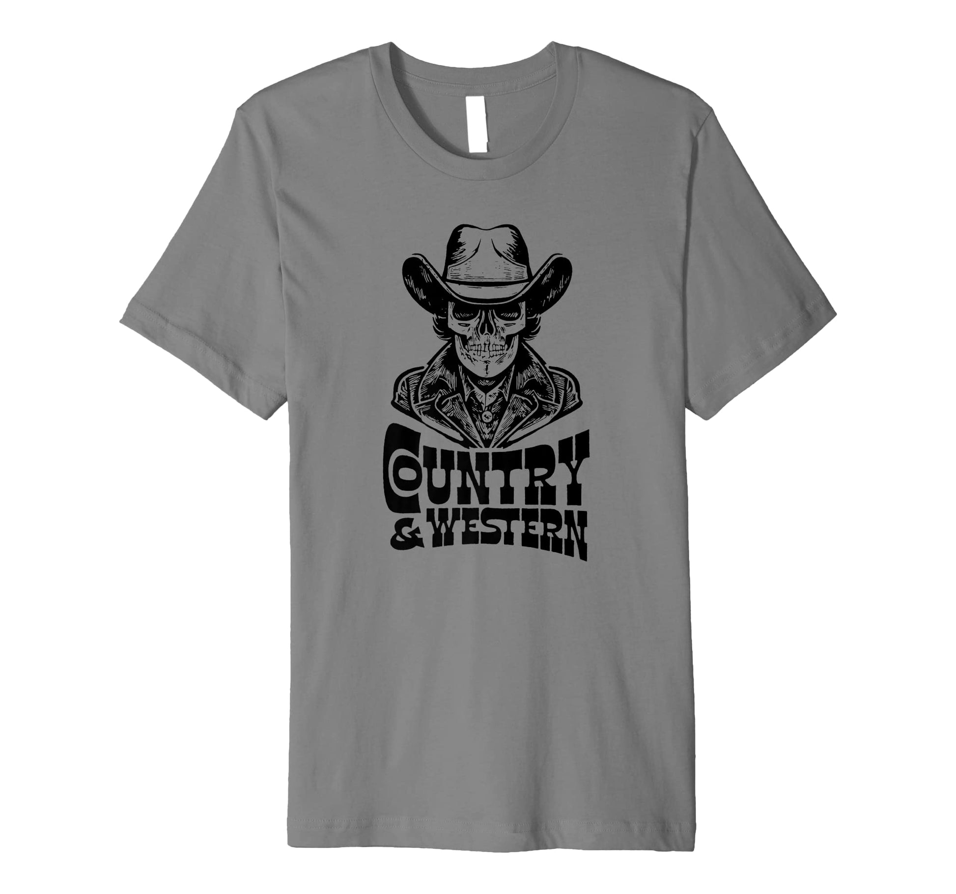 Country Music Country Western Skull T-Shirt - Aesthetic Graphic Men Women - T-Shirt, Sweatshirt, Hoodie
