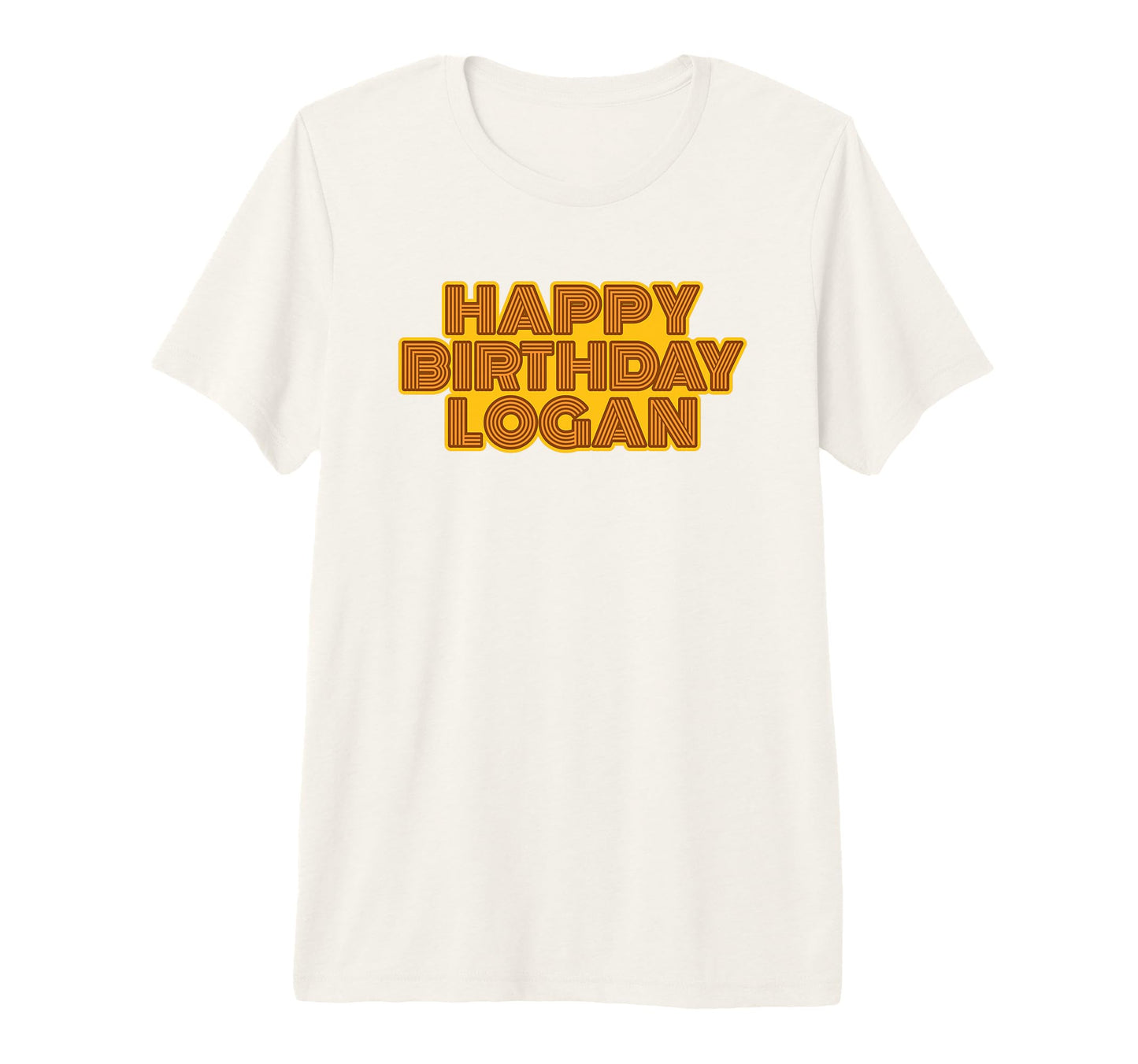 Happy Birthday Logan Personalized T-Shirt - Custom Art Print Men Women - T-Shirt, Sweatshirt, Hoodie