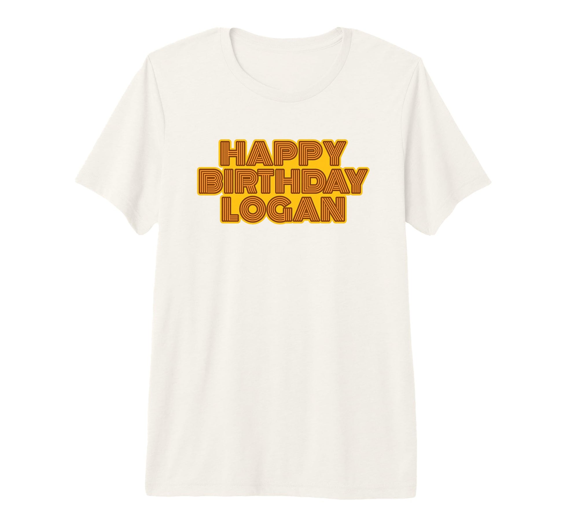 Happy Birthday Logan Personalized T-Shirt - Custom Art Print Men Women - T-Shirt, Sweatshirt, Hoodie
