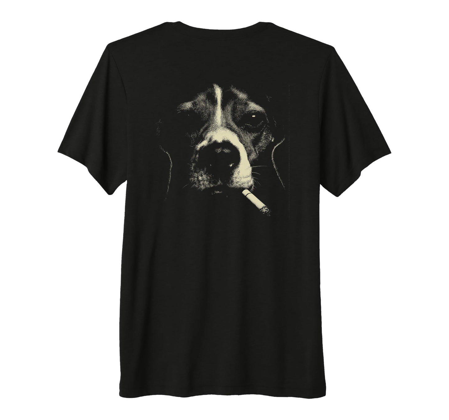 Beagle Smoking Cigarette Grunge Meme T-Shirt - Novelty Apparel Men Women - T-Shirt, Sweatshirt, Hoodie