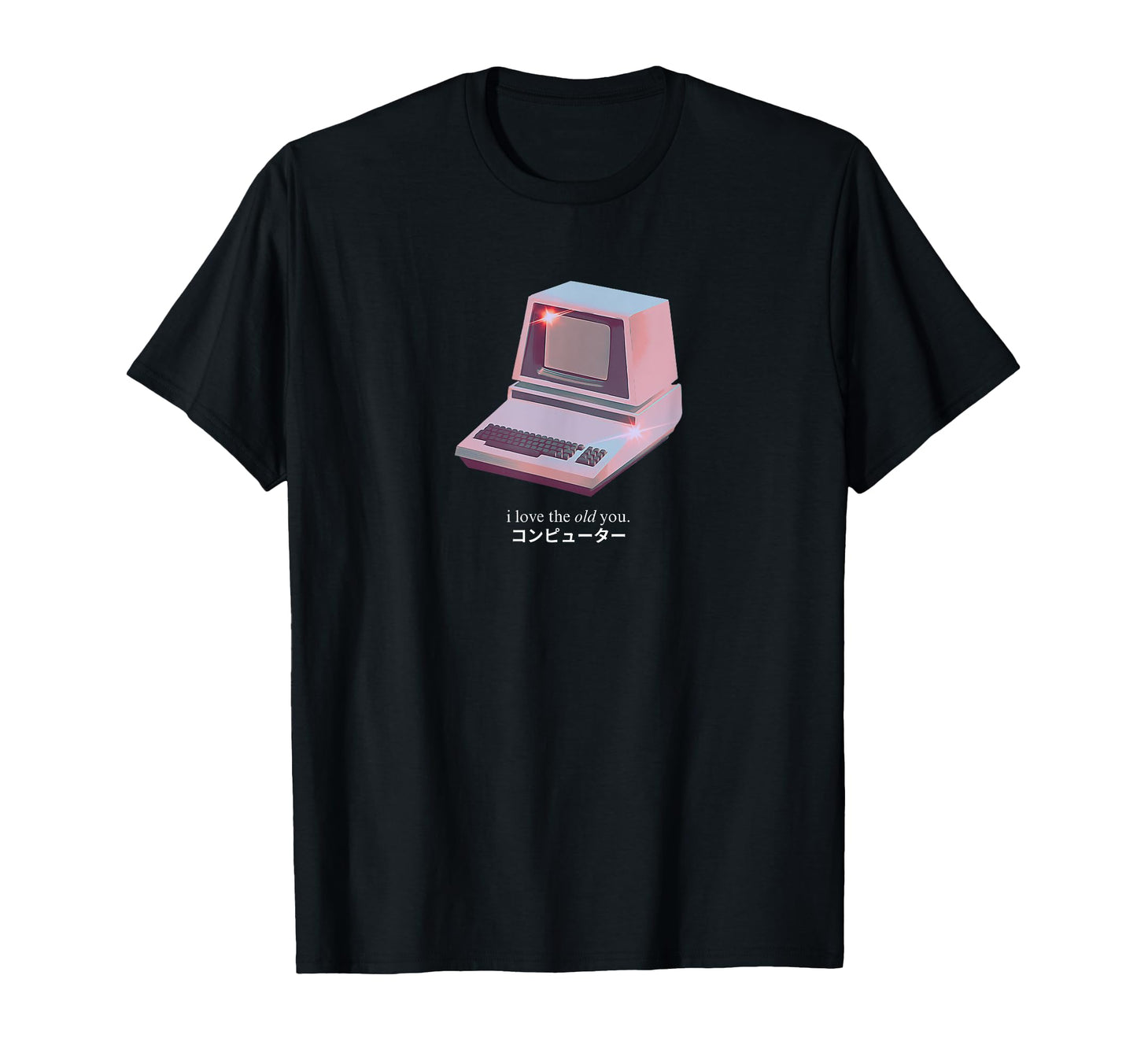 Vaporwave Aesthetic Old Computer T-Shirt - Unique Graphic Men Women - T-Shirt, Sweatshirt, Hoodie