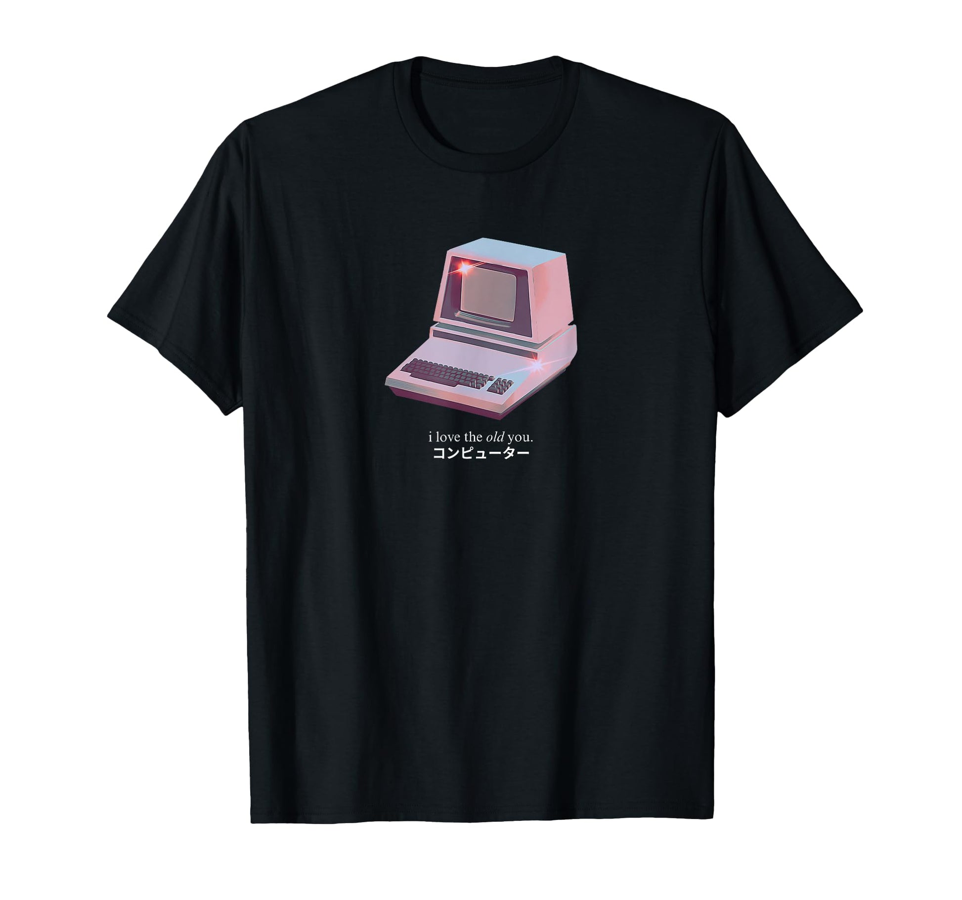 Vaporwave Aesthetic Old Computer T-Shirt - Unique Graphic Men Women - T-Shirt, Sweatshirt, Hoodie