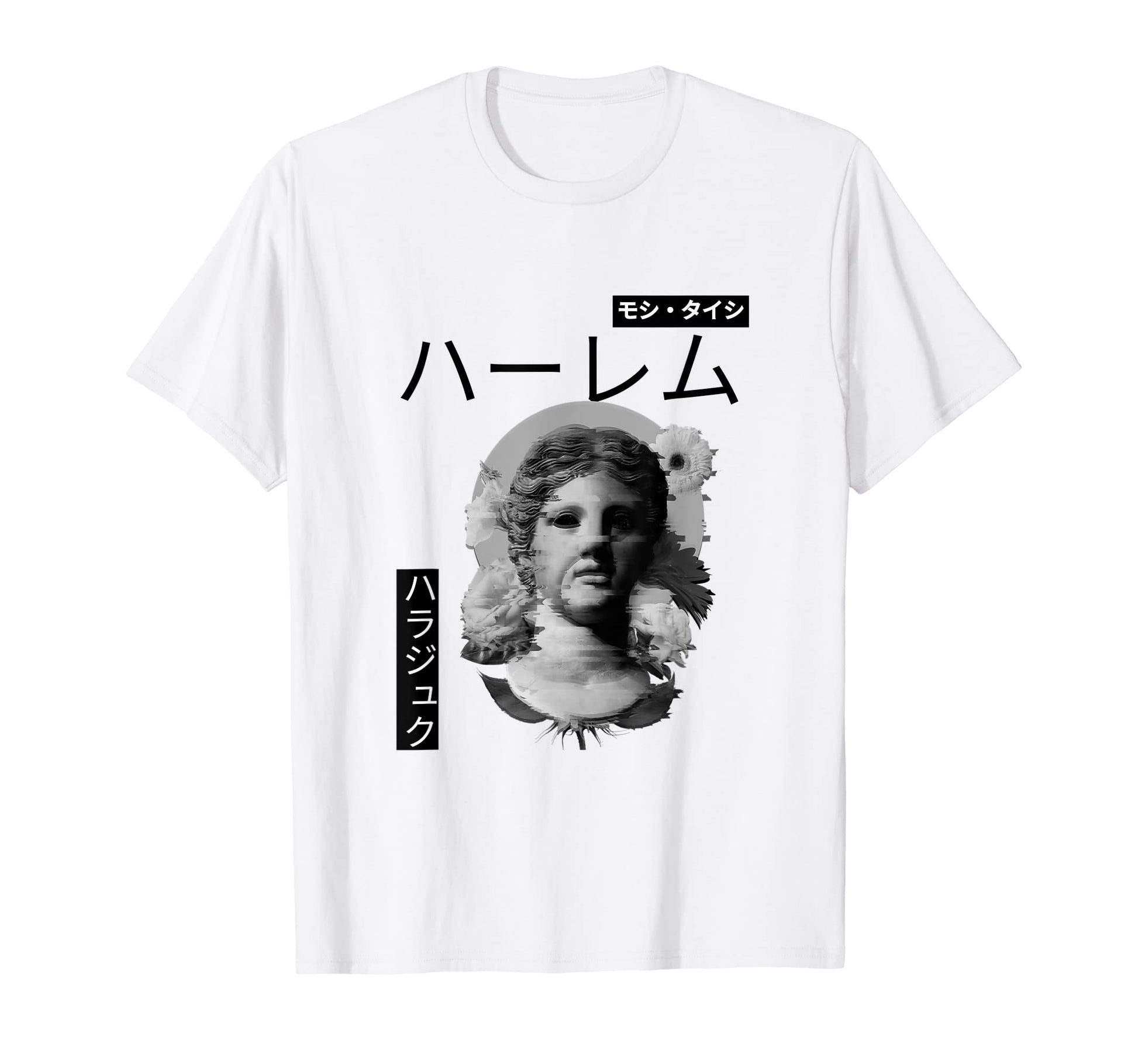 Vaporwave Statue Aesthetic Art Glitch T-Shirt - Streetwear Style Men Women - T-Shirt, Sweatshirt, Hoodie