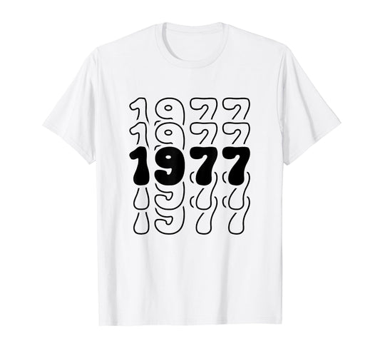 47 Year Old Groovy 47Th Birthday T-Shirt - Casual Everyday Wear for Adults - T-Shirt, Sweatshirt, Hoodie