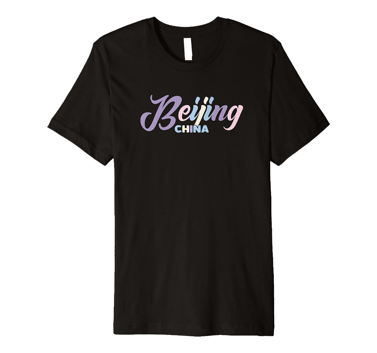 Beijing China Pastel Typography T-Shirt - Casual Everyday Wear Unisex - T-Shirt, Sweatshirt, Hoodie