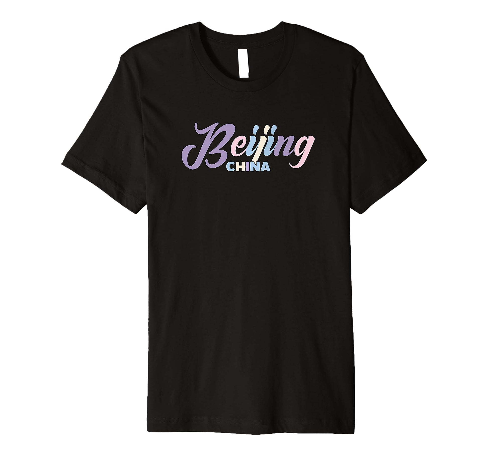 Beijing China Pastel Typography T-Shirt - Casual Everyday Wear Unisex - T-Shirt, Sweatshirt, Hoodie